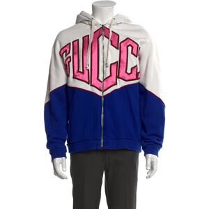 Gucci Diamond logo zipped hoodie